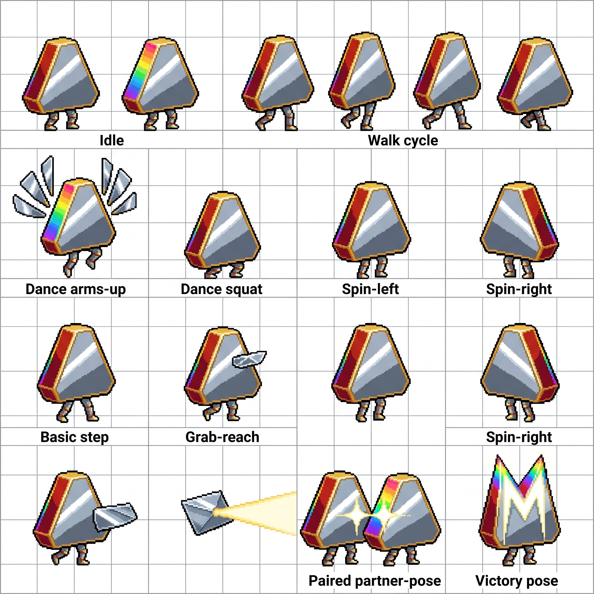 Prisma Action Reference Sheet